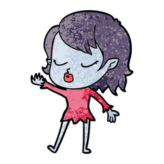 cute cartoon vampire girl