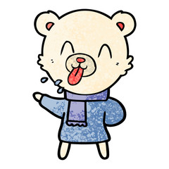 rude cartoon bear