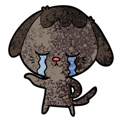 cartoon dog crying
