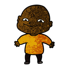 cartoon nervous man