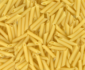 Background of  pasta texture close-up.Full background of dry uncooked macaroni.Top view.