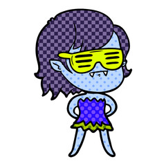 cartoon undead vampire girl