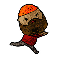 cartoon man with beard