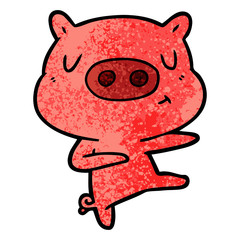 cartoon content pig dancing