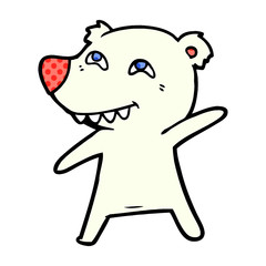Obraz premium polar bear cartoon