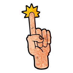 cartoon pointing finger