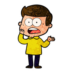 cartoon shocked man