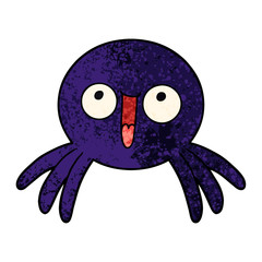 happy cartoon spider