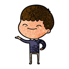 cartoon happy boy