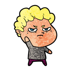 cartoon angry man