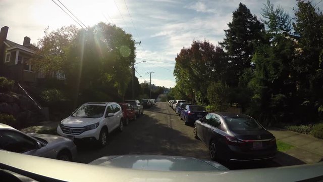 Seattle, WA Oct 2017: Driving Eastlake Neighborhood Streets
