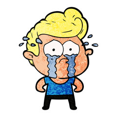 cartoon crying man