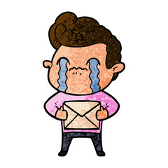cartoon man crying