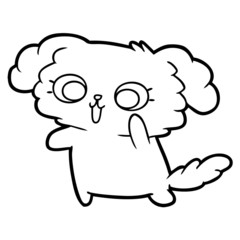 cute cartoon dog