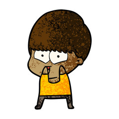 Obraz premium cartoon happy boy