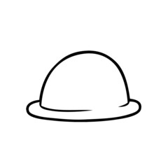 cartoon bowler hat