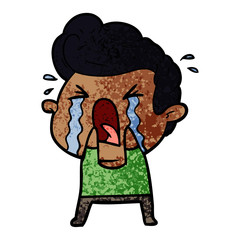 cartoon crying man