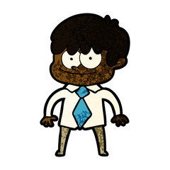 happy cartoon man