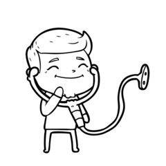 happy cartoon doctor