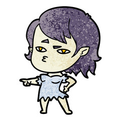 cartoon vampire girl