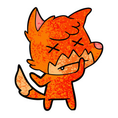 cartoon dead fox
