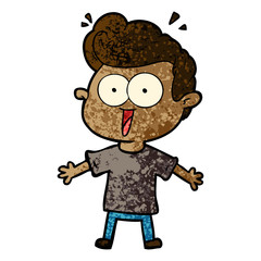 cartoon staring man