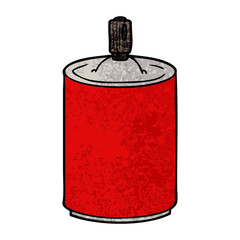 cartoon aerosol spray can