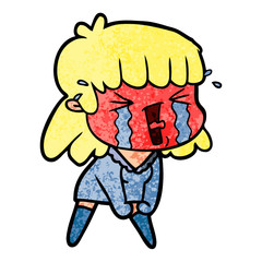 Obraz premium cartoon woman