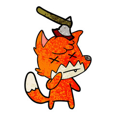 cartoon dead fox