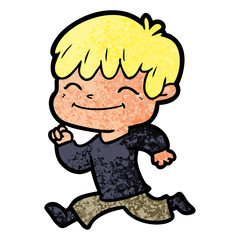 cartoon happy boy