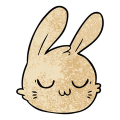 cartoon rabbit face