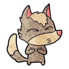 cartoon wolf whistling