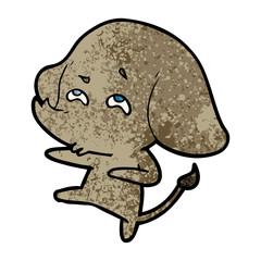 Obraz premium cartoon elephant remembering