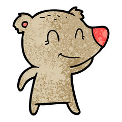 smiling bear cartoon