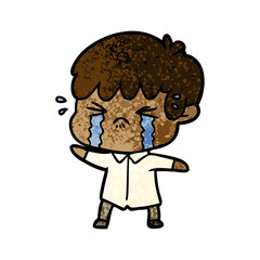 cartoon boy crying