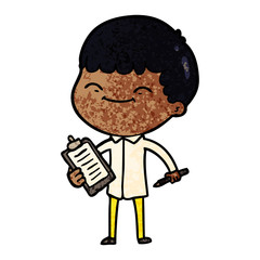 cartoon happy boy