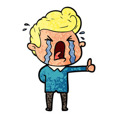 cartoon crying man