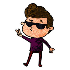 cartoon cool guy