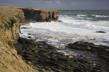 Rough seas - Brough Head - Scotland