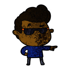 cartoon cool guy