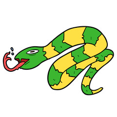cartoon hissing snake