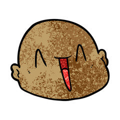 cartoon bald man