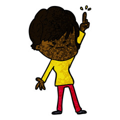 cartoon frustrated woman