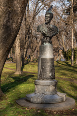 Naklejka premium Belgrade, Serbia January 27, 2016: Bust of Vojislav Ilic on Kalemgdan