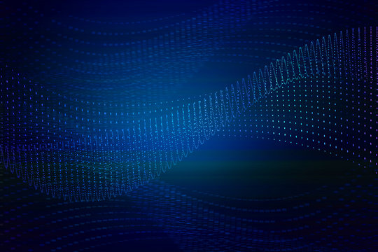 Blue Digital Wave Background