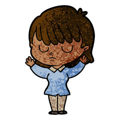 cartoon woman