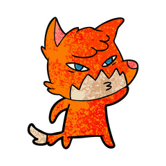 clever cartoon fox