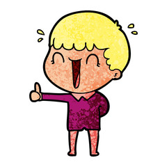 laughing cartoon man