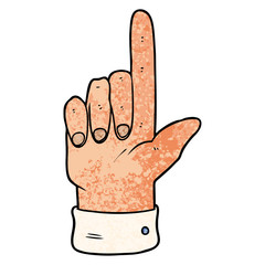 cartoon pointing hand