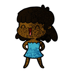 cartoon woman